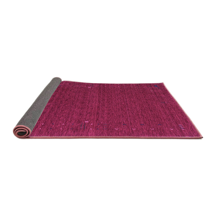 Sideview of Abstract Purple Contemporary Rug, con158pur