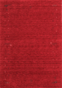 Abstract Red Contemporary Rug, con158red