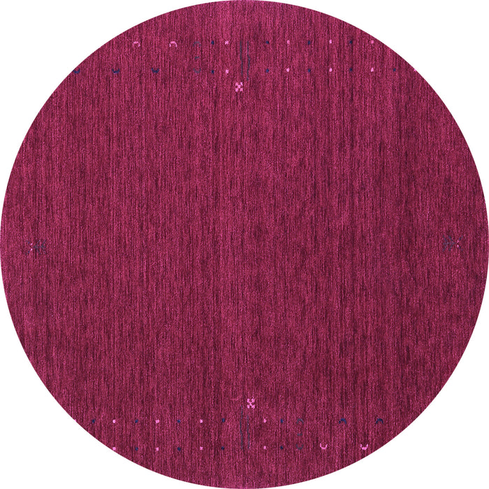 Round Abstract Purple Contemporary Rug, con158pur