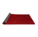 Thickness of Contemporary Brown Red Modern Rug, con159