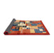 Thickness of Contemporary Red Modern Rug, con1590