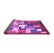 Sideview of Abstract Purple Contemporary Rug, con1590pur