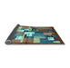 Sideview of Abstract Light Blue Contemporary Rug, con1590lblu