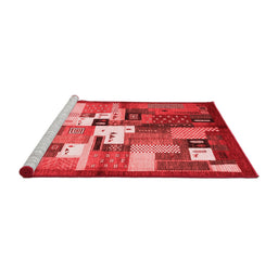 Contemporary Red Washable Rugs
