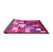 Sideview of Abstract Pink Contemporary Rug, con1590pnk