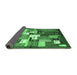 Sideview of Abstract Emerald Green Contemporary Rug, con1590emgrn