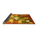 Sideview of Abstract Yellow Contemporary Rug, con1590yw