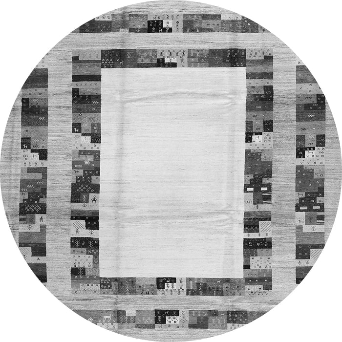 Machine Washable Abstract Gray Contemporary Rug, wshcon1591gry