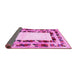 Sideview of Abstract Pink Contemporary Rug, con1591pnk