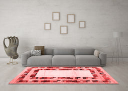 Contemporary Red Washable Rugs