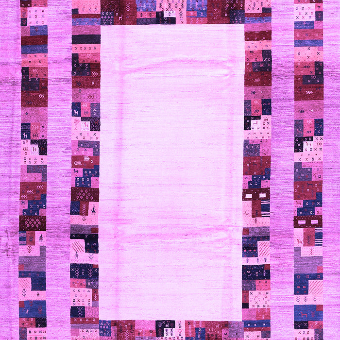 Machine Washable Abstract Purple Contemporary Area Rugs, wshcon1591pur