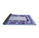 Sideview of Abstract Blue Contemporary Rug, con1591blu