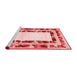 Contemporary Red Washable Rugs