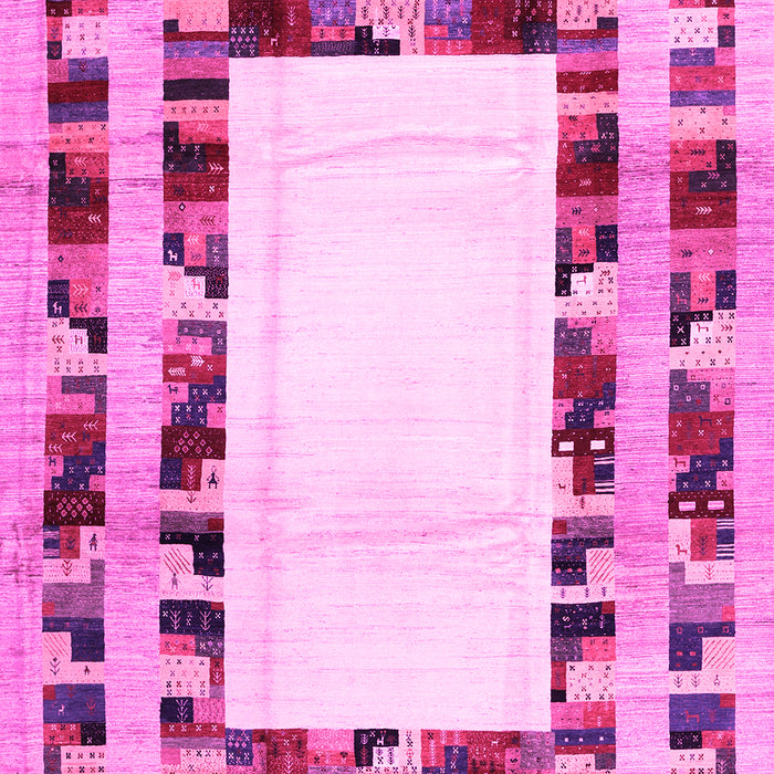 Machine Washable Abstract Pink Contemporary Rug, wshcon1591pnk