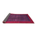 Sideview of Abstract Pink Contemporary Rug, con1592pnk