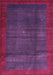 Abstract Purple Contemporary Rug, con1592pur