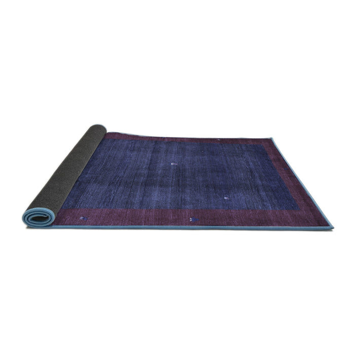 Sideview of Abstract Blue Contemporary Rug, con1592blu