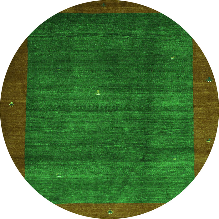 Machine Washable Abstract Green Contemporary Area Rugs, wshcon1592grn