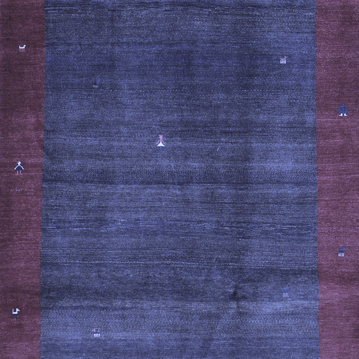 Abstract Blue Contemporary Rug, con1592blu