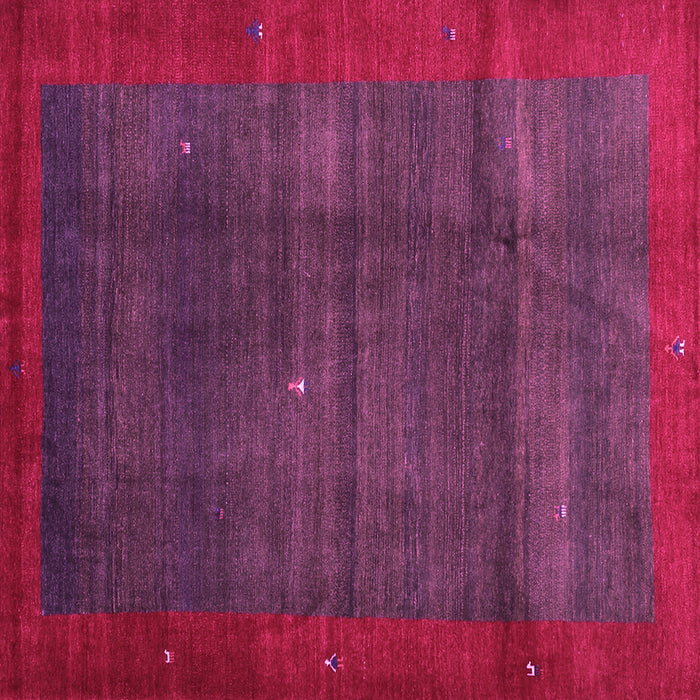 Square Abstract Pink Contemporary Rug, con1592pnk