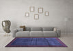 Machine Washable Abstract Blue Contemporary Rug in a Living Room, wshcon1592blu