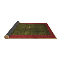 Sideview of Abstract Brown Contemporary Rug, con1592brn