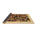 Sideview of Solid Brown Modern Rug, con1593brn