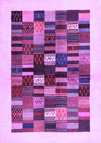 Solid Purple Modern Rug, con1593pur