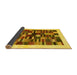 Sideview of Solid Yellow Modern Rug, con1593yw