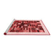 Modern Red Washable Rugs