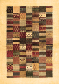 Solid Brown Modern Rug, con1593brn