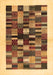 Solid Brown Modern Rug, con1593brn