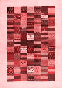 Solid Red Modern Rug, con1593red