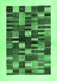 Solid Emerald Green Modern Rug, con1593emgrn