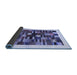 Sideview of Solid Blue Modern Rug, con1593blu