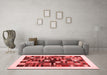 Modern Red Washable Rugs