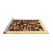 Sideview of Machine Washable Solid Brown Modern Rug, wshcon1593brn