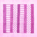 Square Solid Pink Modern Rug, con1594pnk