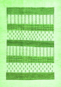 Solid Green Modern Rug, con1594grn