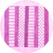 Round Solid Pink Modern Rug, con1594pnk