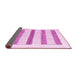 Sideview of Solid Pink Modern Rug, con1594pnk