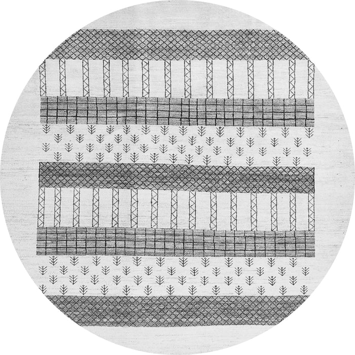 Square Solid Gray Modern Rug, con1594gry