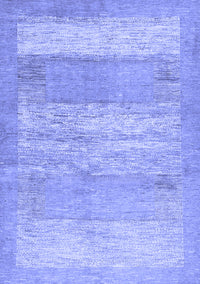 Abstract Blue Contemporary Rug, con1595blu