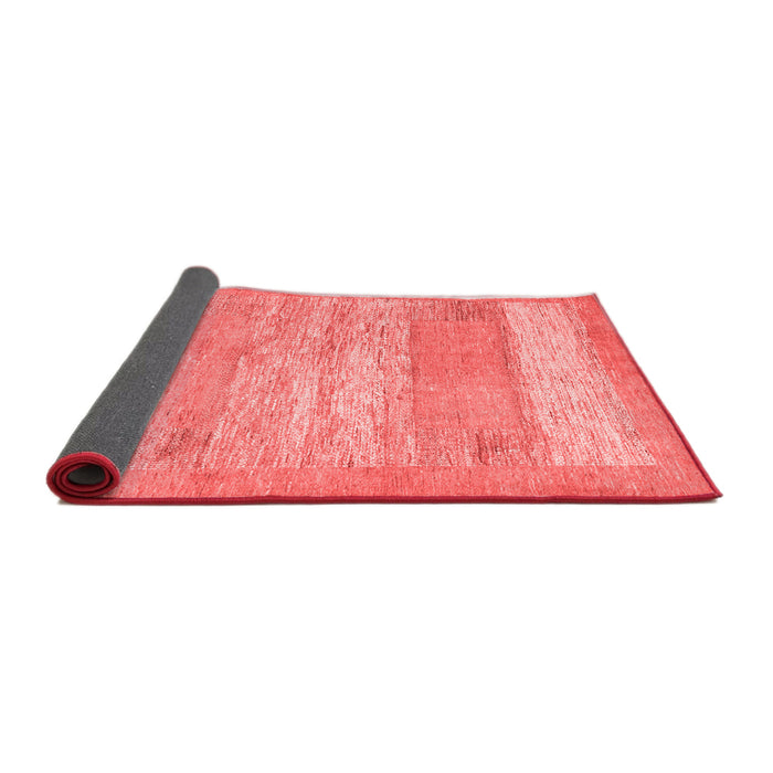 Abstract Red Contemporary Area Rugs