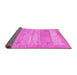 Sideview of Abstract Pink Contemporary Rug, con1595pnk