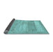 Sideview of Abstract Light Blue Contemporary Rug, con1595lblu