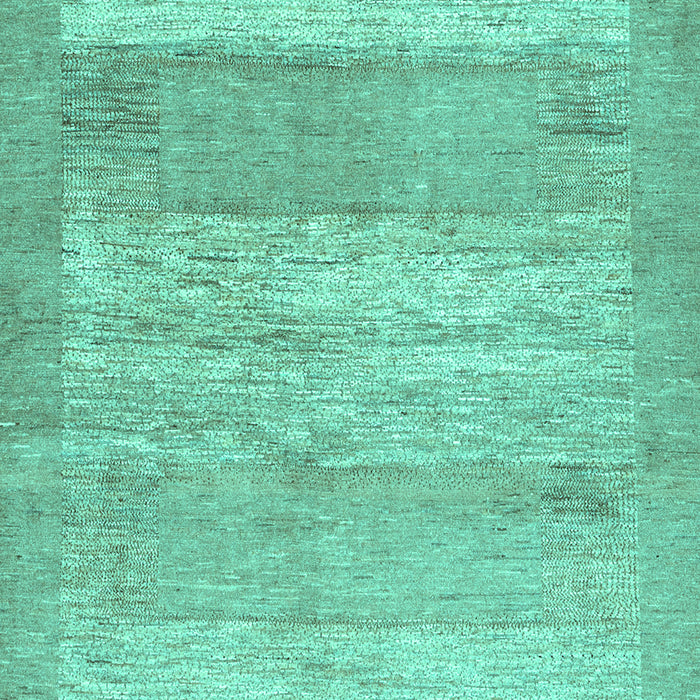 Abstract Turquoise Contemporary Rug, con1595turq