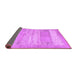 Sideview of Abstract Purple Contemporary Rug, con1595pur