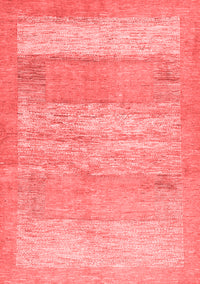 Abstract Red Contemporary Rug, con1595red