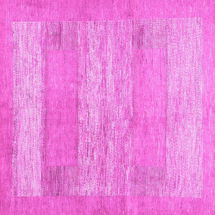 Square Machine Washable Abstract Pink Contemporary Rug, wshcon1595pnk